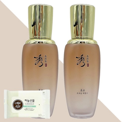 수려한 본 초보습 에센스 45ml 2개(+하늘선물 물티슈 10매), 2개