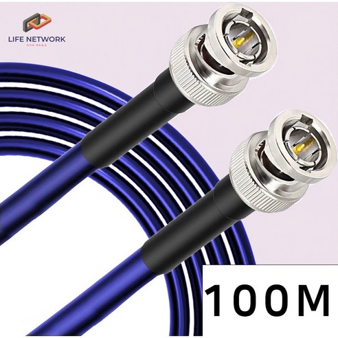 라이프네트워크 방송전용 SDI케이블 디지털동축 6G-SDI, 100M, 1개