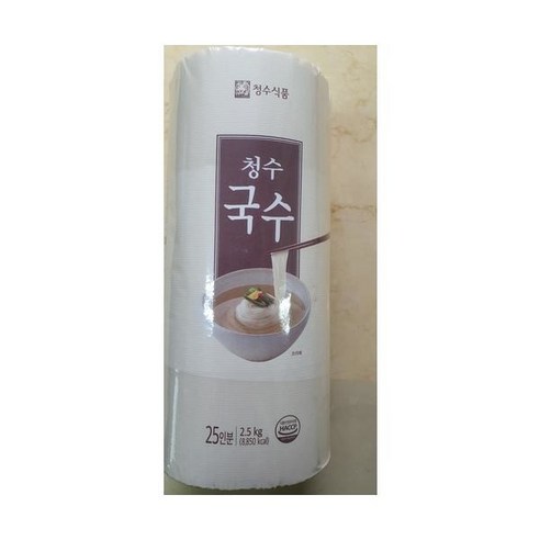 [청수식품] 청수 국수 25인분(원통) 2.5kg x 6통