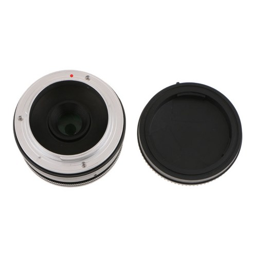 E-마운트 디지털을 위한 50mm F/2.0 수동 초점 프라임 고정 렌즈, 55x60mm, 블랙, 합금