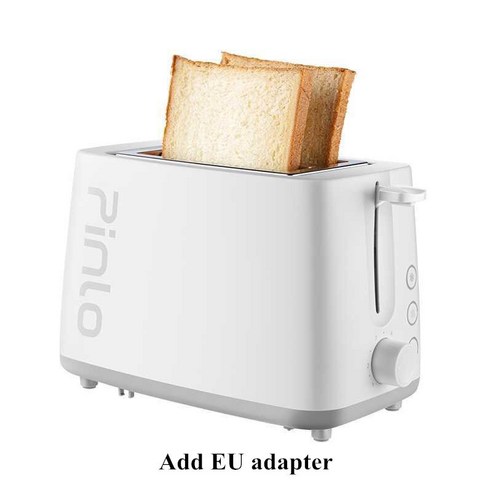 [SW] XIAOMI MIJIA Pinlo 미니 토스터 PL-T050W1H 토스터 오븐 베이킹 주방 가전 아침 식사 빵 모래 제조기 빠른 안전, Add EU adapter