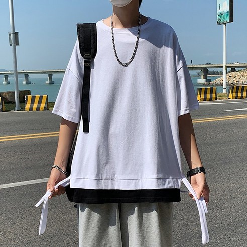 Sorfil 야마모토 블랙 반팔 티셔츠