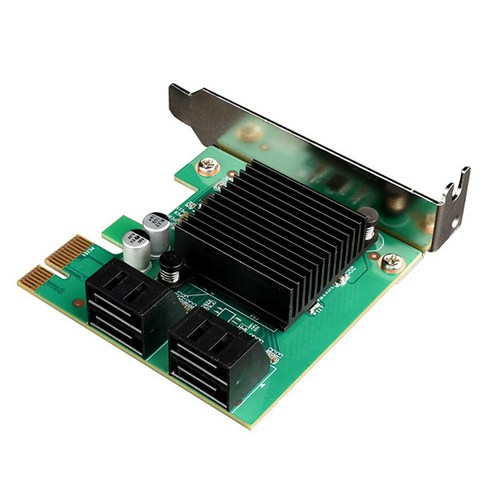 노 브랜드 PCIE-SATA3.0 확장 카드 PCI-E-4 포트 SATA3.0 6Gbps 어댑터 SATA 라이저