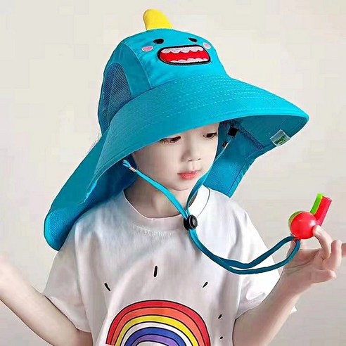 챙넓은 어린이 아동 자외선 선캡 버킷햇 벙거지 차단 태양 와이드 모자 귀여운 공룡 악어 토끼 여름