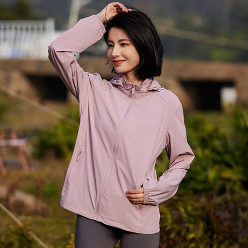 ZXR704 쭉쭉 늘어나는 시원한 스판 후드 바람막이 점퍼