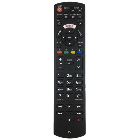 노 브랜드 Panasonic Viera HD LED 플라즈마 TV Netflix 홈 오디오 원격 제어 N2QAYB001008 Fern 교체, 리모콘