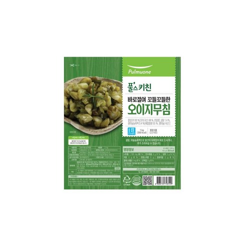 풀스키친 바로 절여 꼬들꼬들한 오이지 무침 1kg, 1개