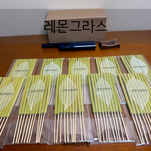 [제이아로마향] 태국 아로마 인센스스틱 향초 총 100개, 레몬그라스