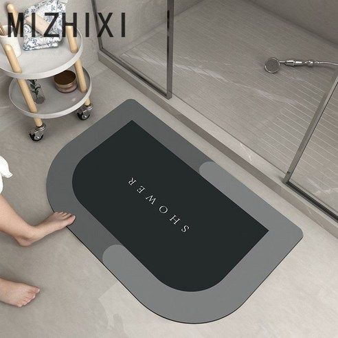 소프트 돌돌이 규조토 발매트 욕실 화장실 매트 욕실미끄럼방지매트, 40*60cm, 스타일 2