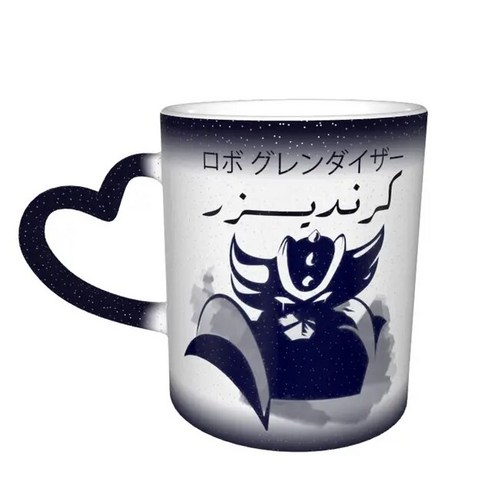 로봇 바리스타 커피머신 커피로봇Goldoraks-Grendizer UFO 로봇 선물 T-shi 색상 변경 머그잔 하늘 빈티지, 03 파란_01 330ml