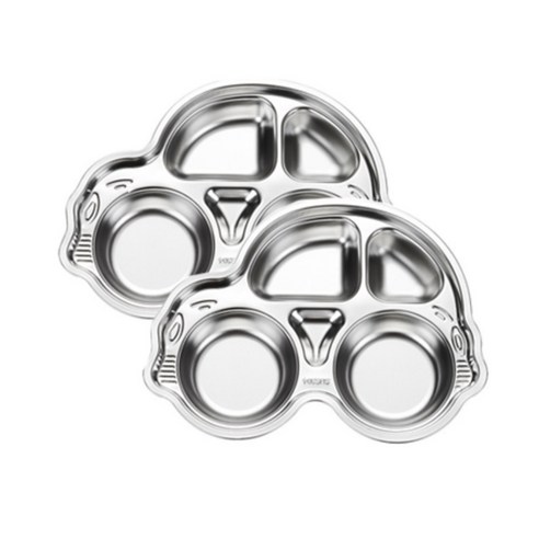 호이 304스텐 식판 어린이 다이어트, 자동차4구, 2개