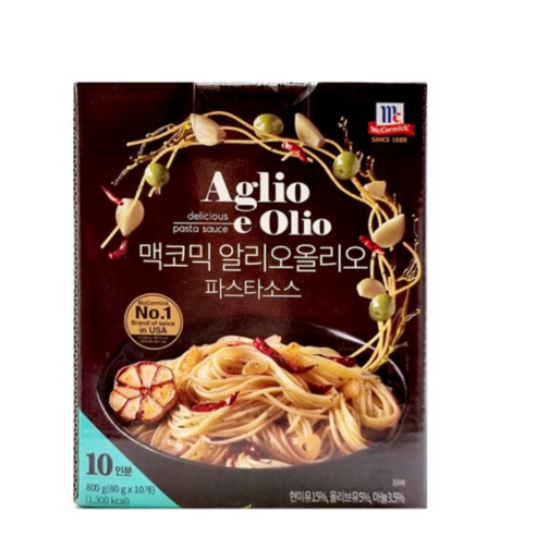 맥코믹 알리오올리오 파스타소스의 매력 맥코믹알리오올리오