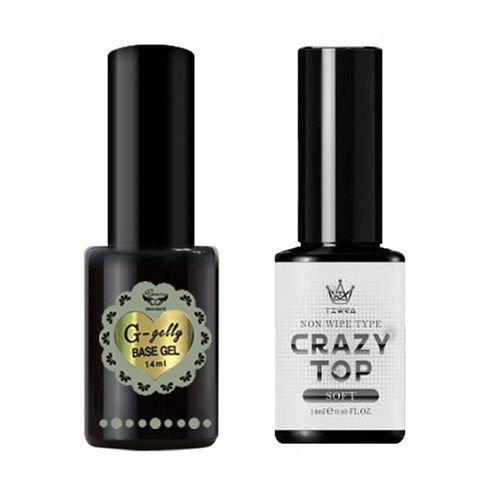 그라시아 지젤리베이스_14ml + 소프트탑젤_14ml _1세트, 지젤리베이스 14ml+소프트 탑젤 14ml