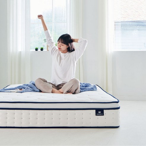 상일리베가구 씨엘 단단한 하드 본넬 침대 매트리스 Q, 화이트, 퀸, 210mm