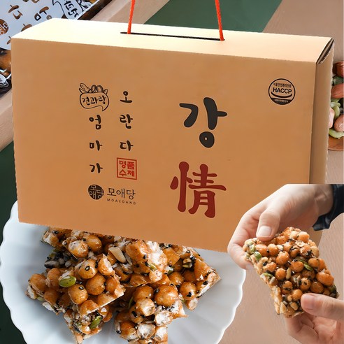 엄마가오란다 고소한 견과랑 수제강정 24p, 600g, 1개