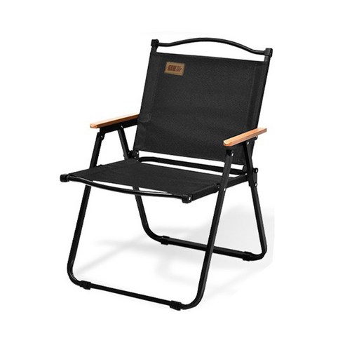 탄씨엔쯔 커밋 폴딩 캠핑 의자, 1개, 블랙 L