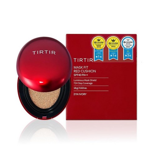 [TIRTIR] Mask fit Cushion [틸티르] 마스크 피트 쿠션 본체 18g RED CUSHION 21N, 레드 쿠션 21N, 1개