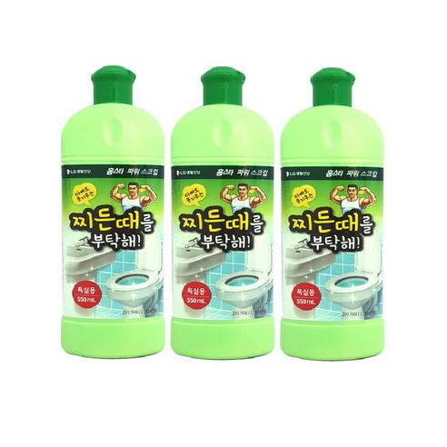 홈스타 파워스크럽 욕실용 550mlx3, 550ml, 3개