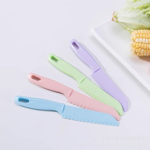 무독성 어린이 안전칼 유아 칼 아동 소꿉놀이 아동칼, 라이트블루, 1개