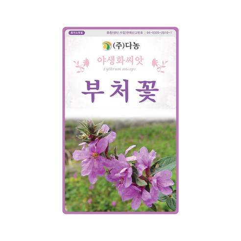 야생화 부처꽃 씨앗 0.8g 관상용 전초 약용 활용, 1개
