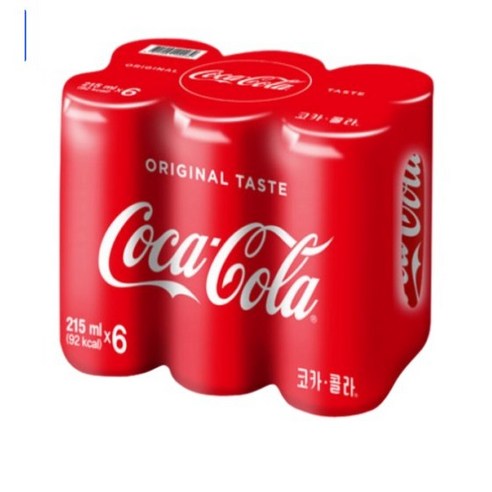 코카콜라 캔, 215ml, 6개 215ml × 6개 섬네일