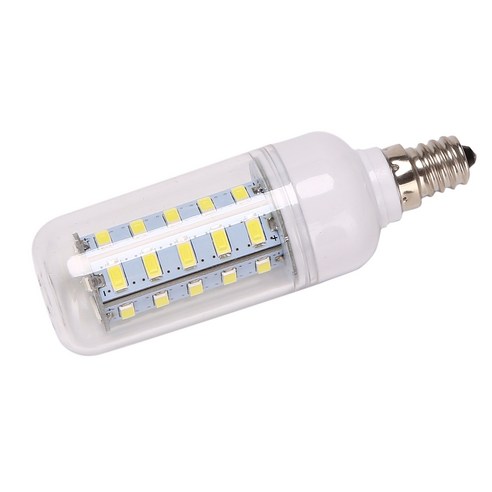 노 브랜드 E12 LED 옥수수 전구 화이트 라이트 36 5730 6W 홈 캔들베이스 램프, 없이, LED 전구