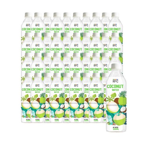 RFC비넛 코코넛 워터 100%, 500ml, 40개
