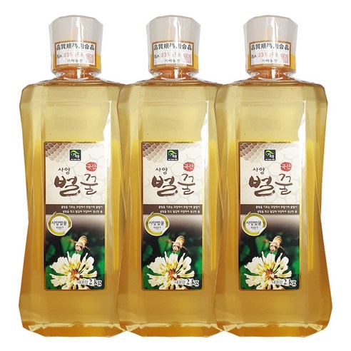 가야농산 사양벌꿀 2kg, 3개