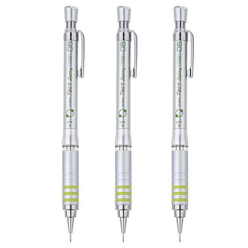 제브라 텍트 2웨이 샤프 실버, 0.5mm, 3개