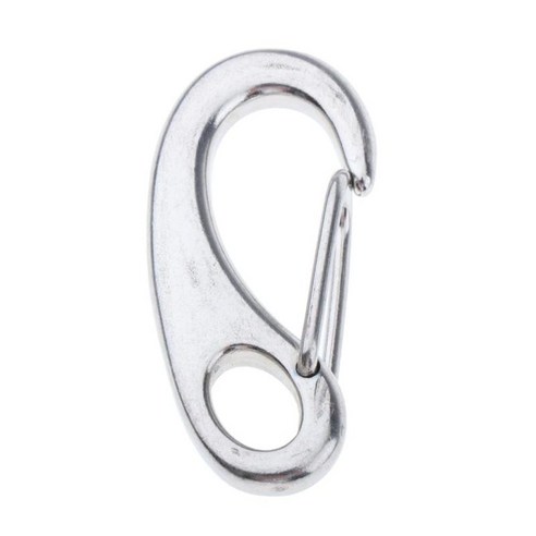 보트 마린 빠른 링크 Carabiner 316 스테인레스 스틸 클립 랍스터 버클, 실버
