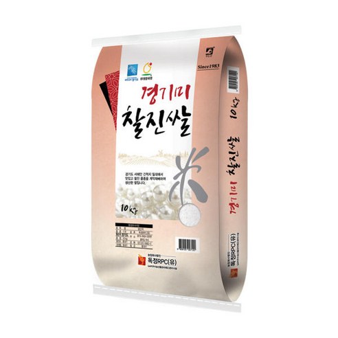 백진주 경기미 쌀 10kg 단일품종, 경기미 찰진쌀 10kg / 상등급, 1개