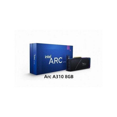 아크 A310 8GB/Arc A580 8GB 그래픽 카드 게이밍용 NVIDIA GPU GDDR6 256bit HDMI x 1 DP 3 PCI Express 4, 01 Arc A310 8GB, 1개