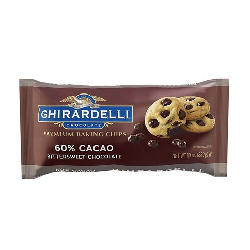 기라델리 프리미엄 베이킹 칩, 60% Cacao Bittersweet Chocolate, 1개