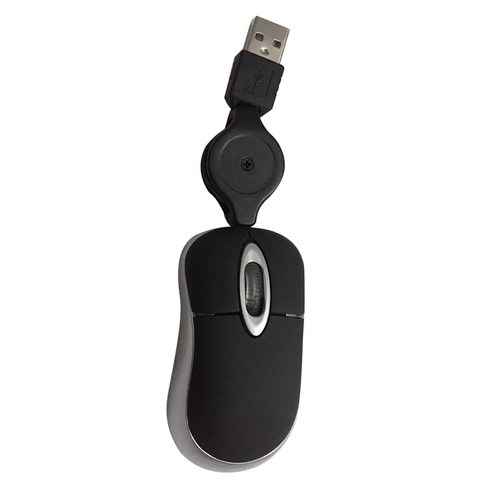 YSSHOP PC 노트북 블랙용 개폐식 케이블 USB 유선 광학 게임용 마우스 마우스, 검은 색, 설명한대로, 설명한대로