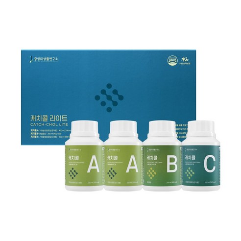 중앙미생물연구소 몸속 찌꺼기 배출 클렌즈 프로그램 캐치콜 라이트, 4개, 200ml