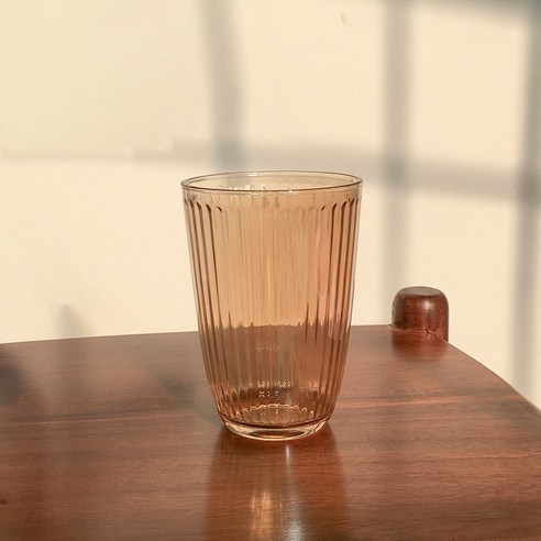 DFMEI 카페 레트로 스트라이프 글라스 라떼 아이스 커피 컵 콜드 브루 컵 모카 클래식 컵, DFMEI 높은 스타일 앰버
