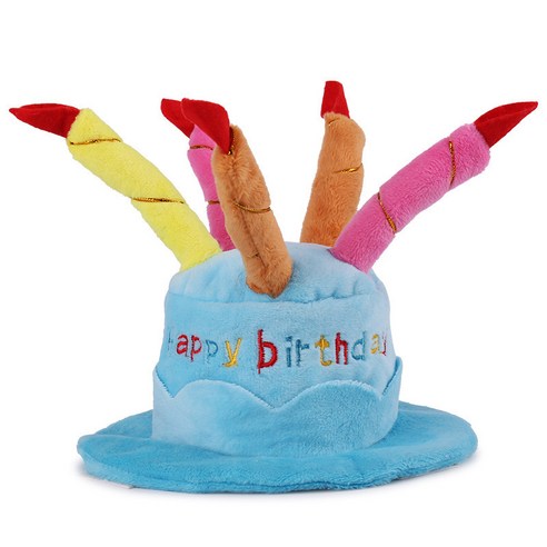 louscipets 강아지모자 생일파티케이크 모자