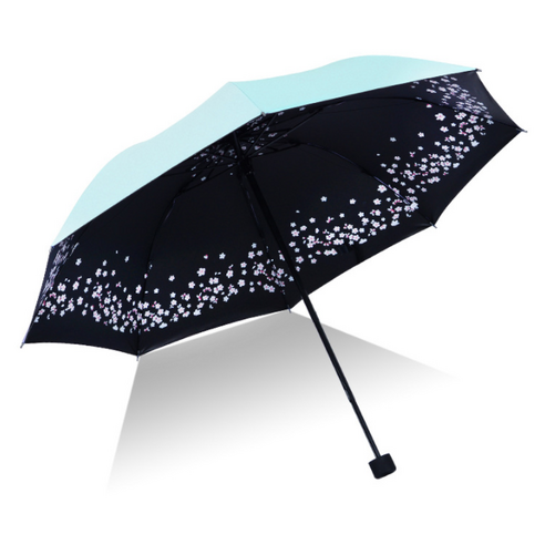 우아한클릭 UV차단 접이식 암막 벛꽃 양산 겸용 우산 우양산 1+1