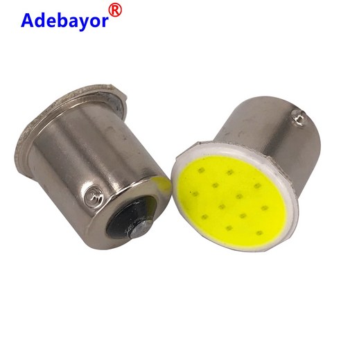 트레일러 캐리어/트레일러  캠핑트레일러보품악세사리후미등바퀴 500×1156 BA15S 12 COB LED 자동차 트렁크 인테리어 칩 p21w RV 트레일러 후면 방향 지시등 전구 램프 액세서리 12V, [01] WHITE