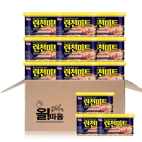 롯데웰푸드 런천미트, 200g, 12개