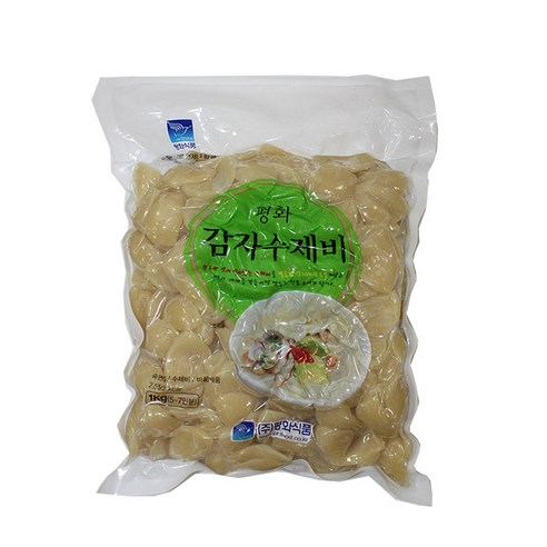 평화 감자수제비1kg 2개, 1kg, 2개