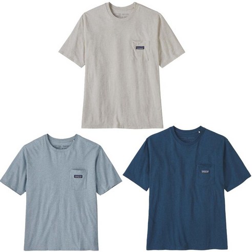 파타고니아  [백화점매장 정품출고] 파타고니아 반팔티 23 SS 멘즈 리제너러티브 오가닉 서티파이드 코튼 라이트웨이트 포켓 티(53255O5)