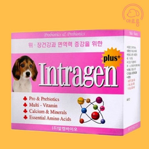 [당일발송] 인트라젠 플러스 30P 반려동물 강아지 고양이 영양제, 1통