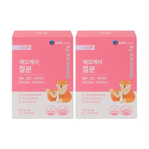 에스더팜 하루 1포로 끝내는 흡수 좋은 맛있는 레몬맛 리포퍼 철분, 1개, 60회분