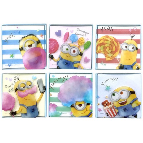 [USJ] 유니버셜 스튜디오 재팬 정품 슬리브 케이스 포함 메모 세트(6권) 코드2046308899999