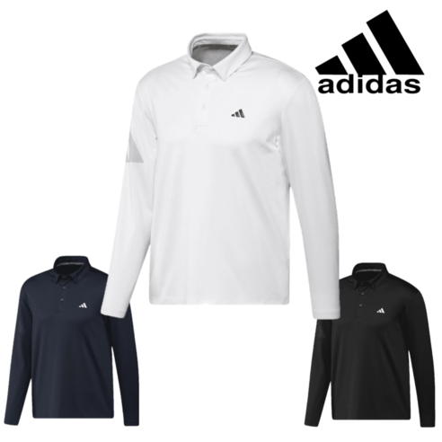 남성골프셔츠 아디다스 골프 자외선차단 남성 긴소매 폴로 티셔츠 – 남성 골프 의류 중 자외선 차단 기능이 있는 티셔츠입니다
