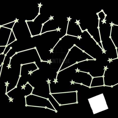 천장 야광스티커 암막 인테리어 축광스티커 별자리 야광별 공간별 집꾸미기