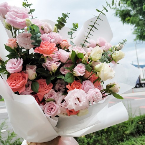 기념일 생화 꽃다발 프로포즈 생일 결혼 농장직송 꽃배달싼곳 꽃다발(소)-레드톤