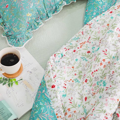 포근함이 샘솟는 휴식처, 아이리스 플랜티WH 모달 워싱 차렵이불