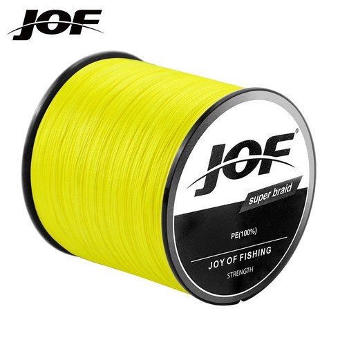 JOF 1000m SUPER PE 12합사 낚싯줄, Yellow, 2개